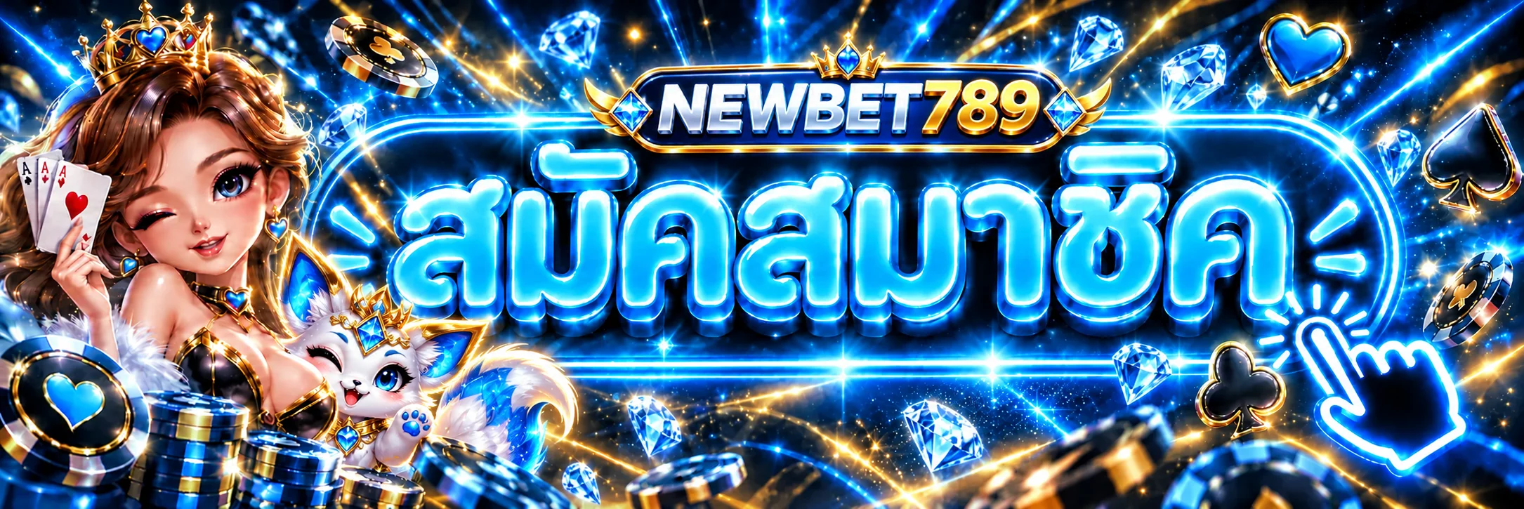 ทางเข้าสมัครสมาชิก NEWBET789 พร้อมมาสคอตจิ้งจอก